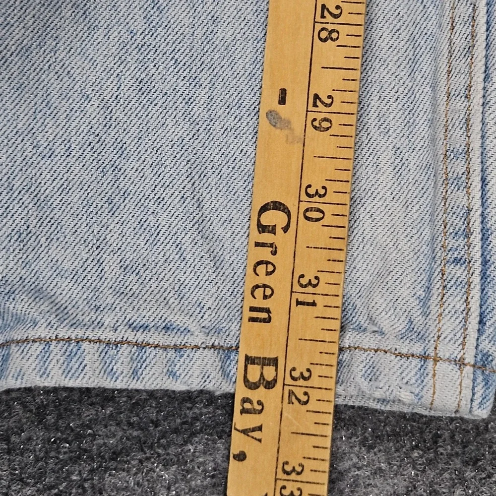 Vintage Levis 505 Jeans 34x32 Orange Tab Light Wash Blue Straight Denim Heritage
